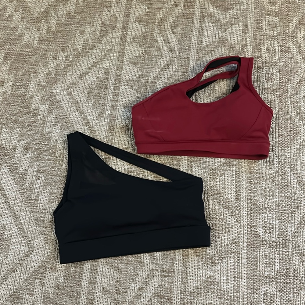 Set of 2, 1 shoulder Sports Bras